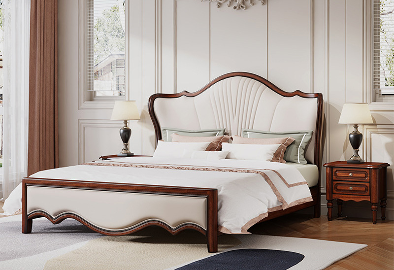 美式家具 美式乡村复古床 现代简约欧式主卧仿古大床