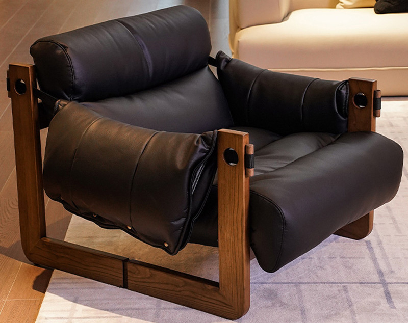 真皮懒人沙发 复古油蜡皮扶手椅 头层牛皮单人休闲躺椅 真皮懒人沙发 复古油蜡皮扶手椅 头层牛皮单人休闲躺椅